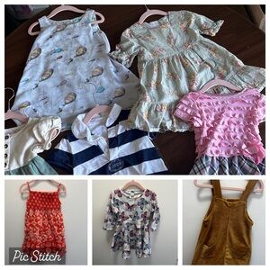 2T and 24 Months Toddler Girl Dress Lot
